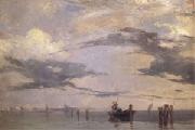 Richard Parkes Bonington View of the Lagoon near Venice (mk05) Sweden oil painting reproduction